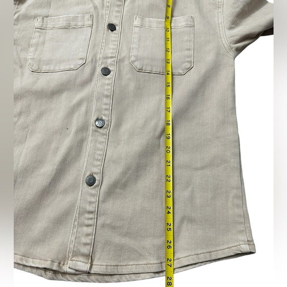 SER.O.YA Alex Shirt Unisex Jeans Jacket Size XS in Fawn NWT - Picture 6 of 9